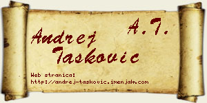 Andrej Tasković vizit kartica